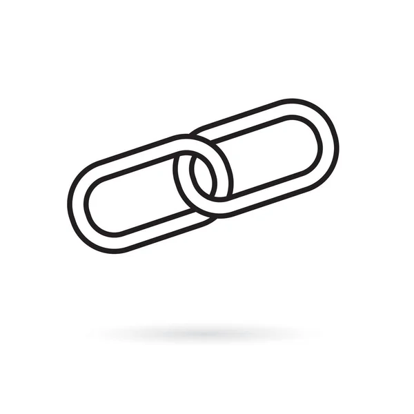 Chain link icon- vector illustration — Stock Vector