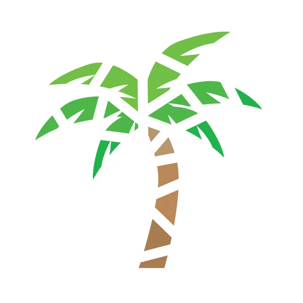 Geometric palm tree icon- vector illustration — Stock Vector