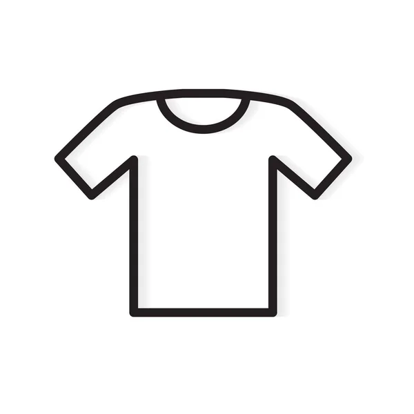 Leere T-Shirt-Icon- Vektor-Illustration — Stockvektor