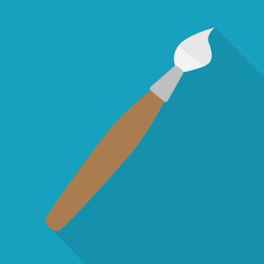 boya fırça simgesini-vektör çizim