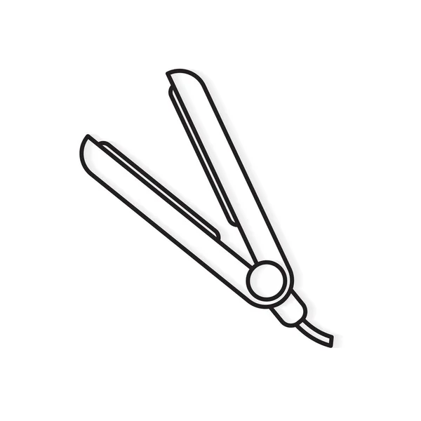 Lisseur de cheveux icon- illustration vectorielle — Image vectorielle