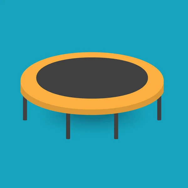 Ilustrasi vektor ikonografi kebugaran trampolin - Stok Vektor