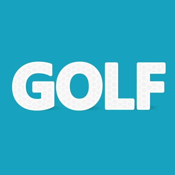 Golf deporte concepto- vector ilustración — Vector de stock