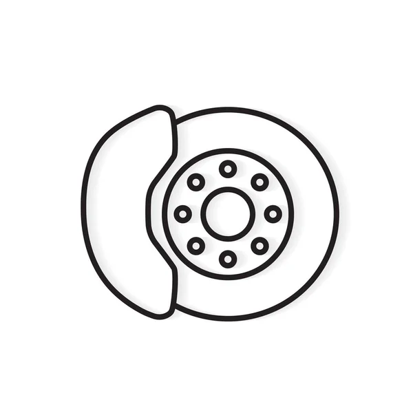 Ilustração do vetor ícone do disco de freio — Vetor de Stock