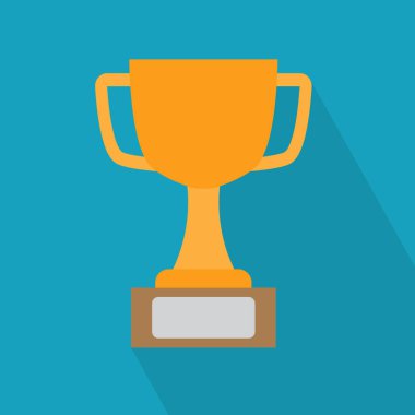 kazanan fincan simgesi- vektör illüstrasyon