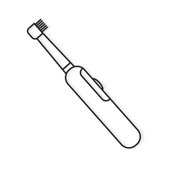 Електрична іконка зубної щітки Векторна ілюстрація — стоковий вектор