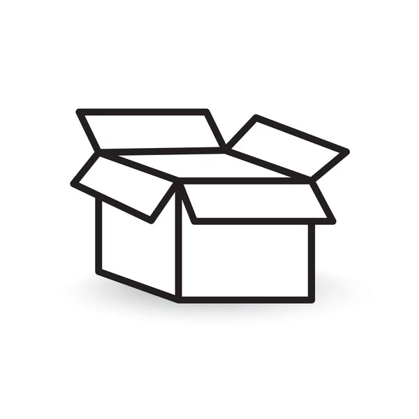 Open box icon- vector illustration — Stock Vector