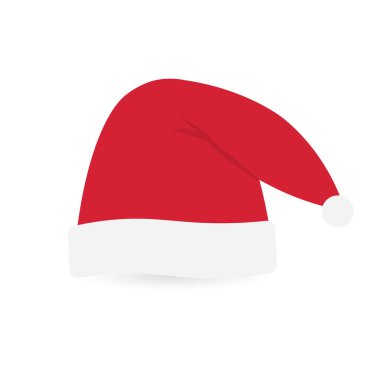 Noel Baba Şapka simgesi - vektör illüstrasyonu