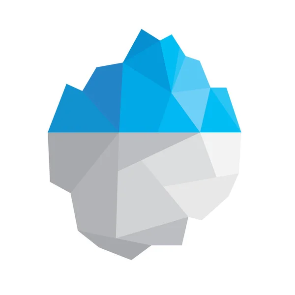 Floating iceberg icon- vector illustration — Stock Vector
