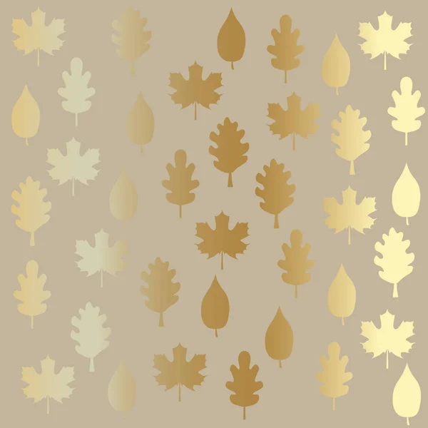 Feuilles dorées fond d'automne illustration vectorielle — Image vectorielle