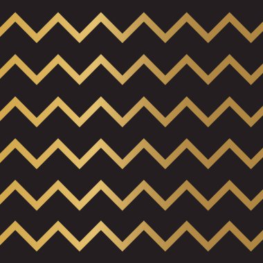 Altın lüks zig zag arka plan vektör çizimi