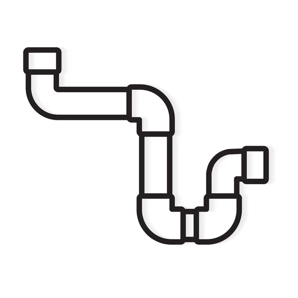 Illustration vectorielle iconique de tuyau d'eau — Image vectorielle