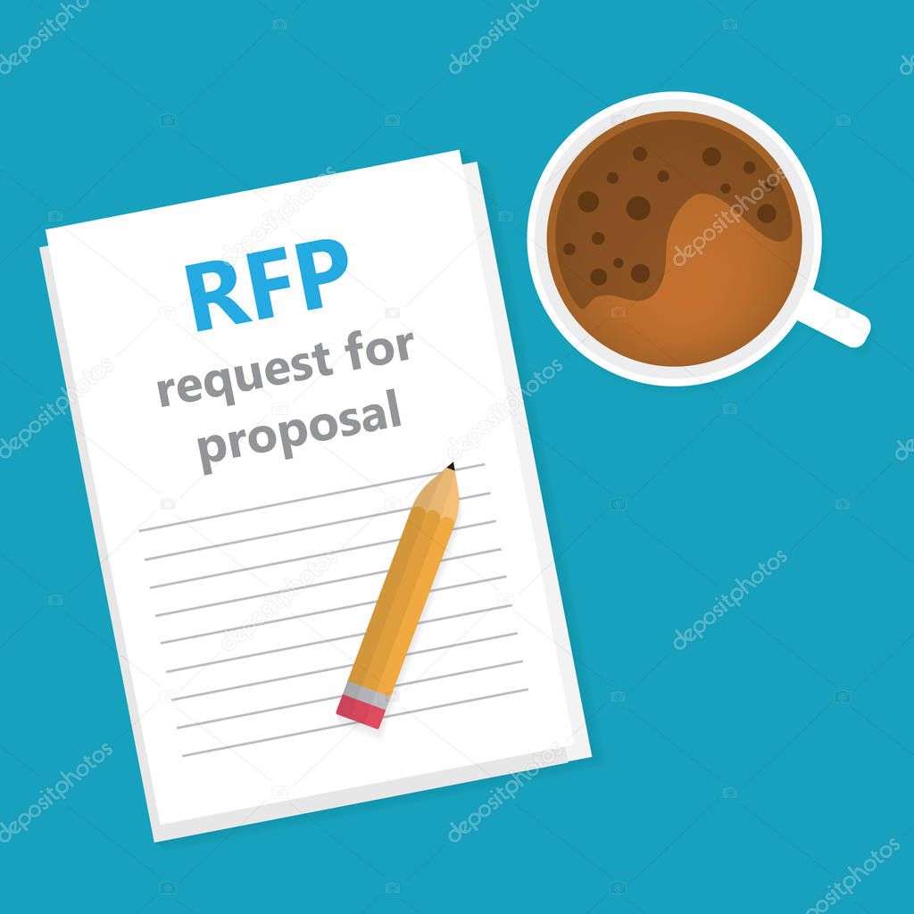 RFP; Request For Proposal concept- vector illustration