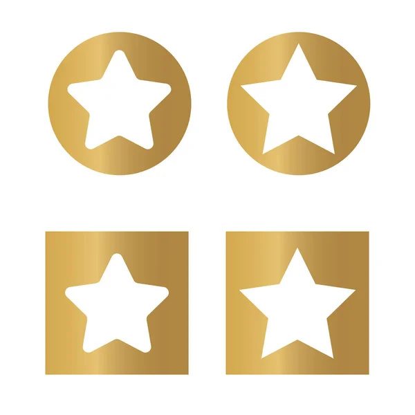 Estrellas doradas icon- vector ilustración — Vector de stock