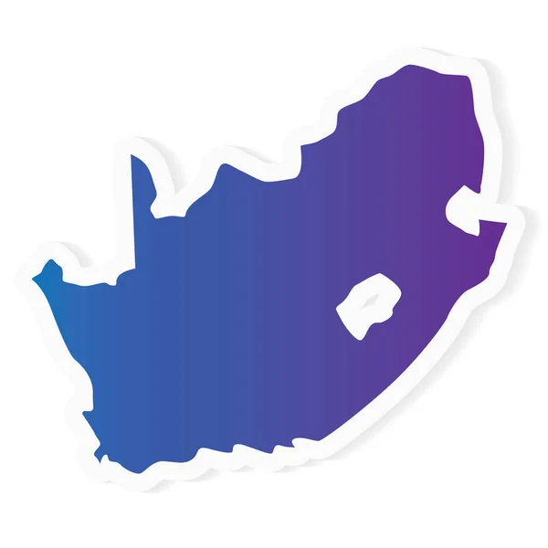 Gradyan Güney Afrika harita- vektör çizimi — Stok Vektör