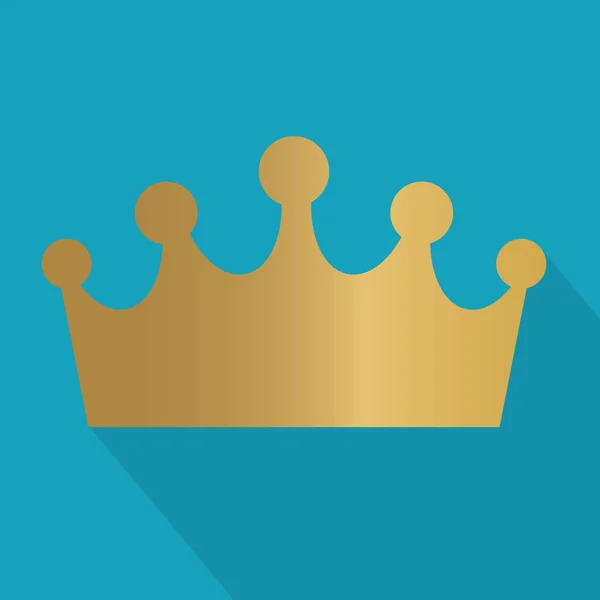 Couronne dorée icon- illustration vectorielle — Image vectorielle