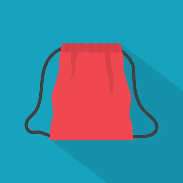 Sac Cordon Rouge Icon Illustration Vectorielle — Image vectorielle