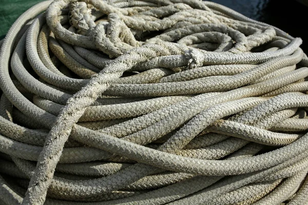 Ship Rope Coils Background — Stock Photo, Image