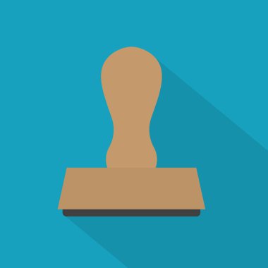 kauçuk damga simge-vektör çizimi