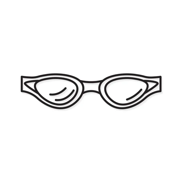 Óculos Natação Icon Ilustração Vetorial —  Vetores de Stock