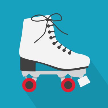 beyaz patenler simge-vektör illüstrasyonuName