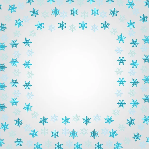 Invierno Navidad Copo Nieve Fondo Vector Ilustración — Archivo Imágenes Vectoriales