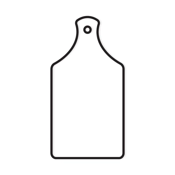 Küche Schneidebrett Icon Vektor Illustration — Stockvektor