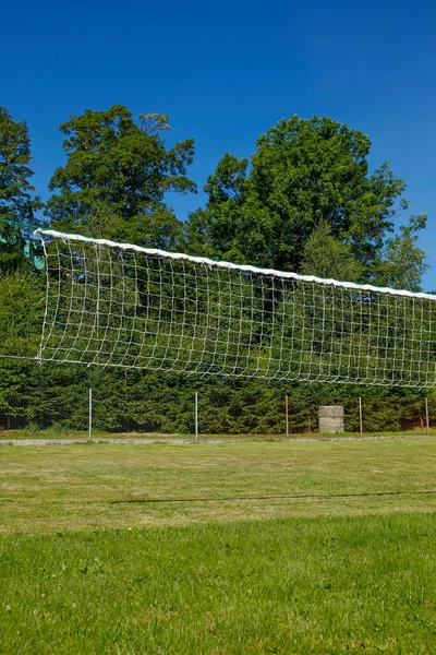 Volleyballnetz Garten — Stockfoto