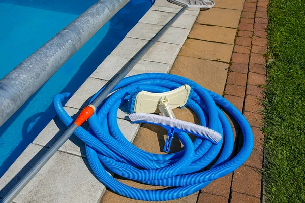 Cleaning Tools Swimming Pool — Stock Photo, Image