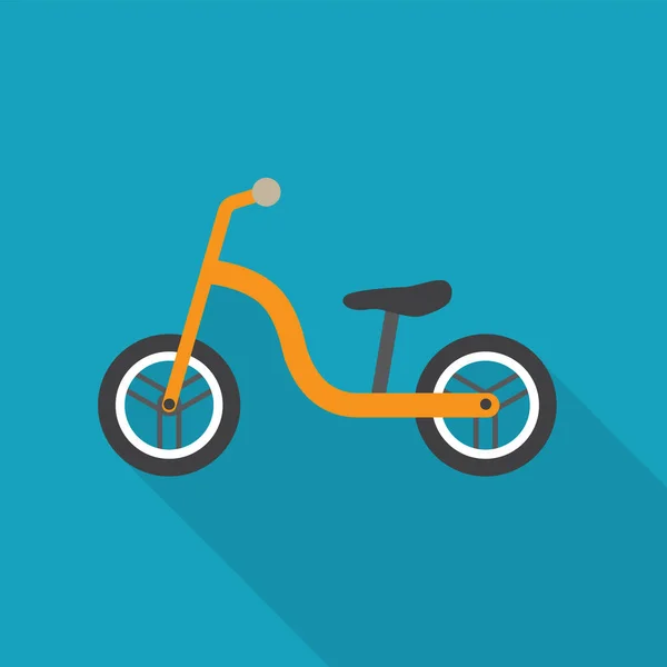 Enfant Pousser Vélo Icon Illustration Vectorielle — Image vectorielle