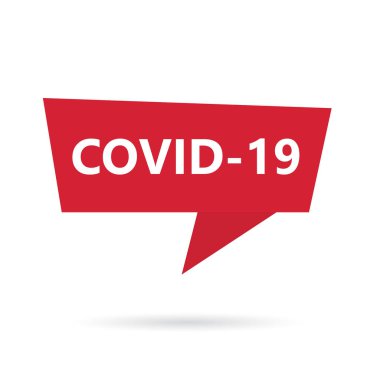 Coronavirus, COVID-19 hastalık konsepti - vektör illüstrasyonu