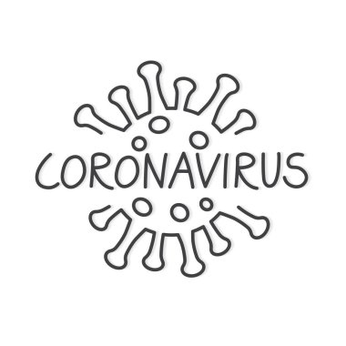 COVID-19, koronavirüs hastalığı konsepti - vektör illüstrasyonu
