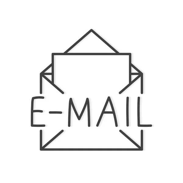 Envelope Com Conceito Mail Ilustração Vetorial — Vetor de Stock