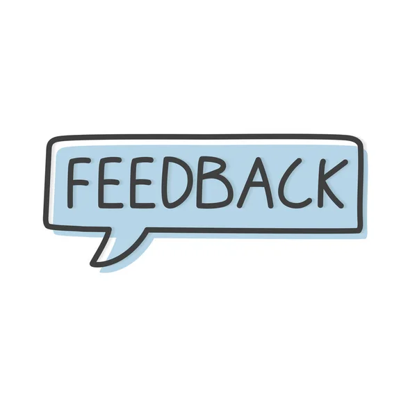 Feedback Word Concept Illustration Vectorielle — Image vectorielle