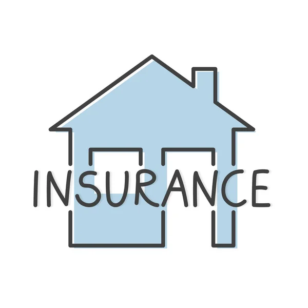 Home Insurance Concept Vector Illustratie — Stockvector