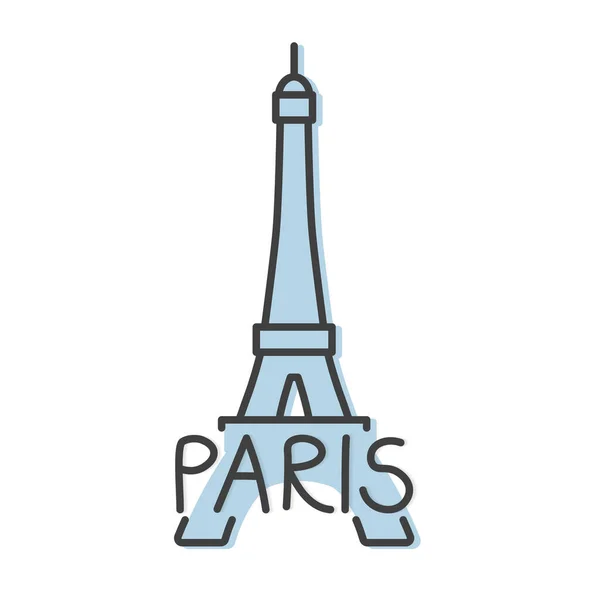 Symbol Paris Concept Vector Illustration — Stock Vector