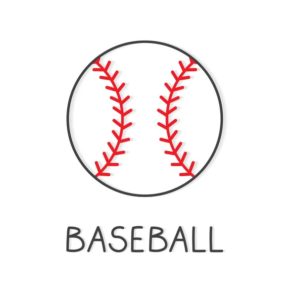 Concepto Béisbol Vector Ilustración — Vector de stock
