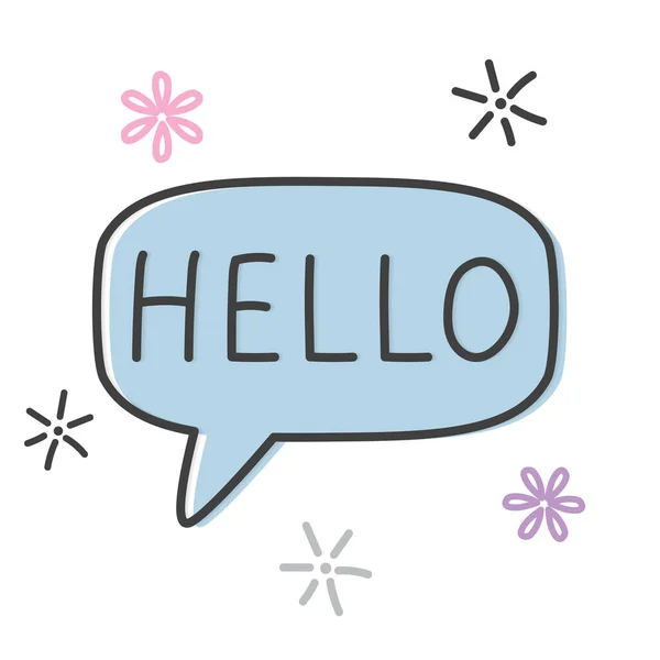 Hello Word Concept Vector Illustration — Stock Vector