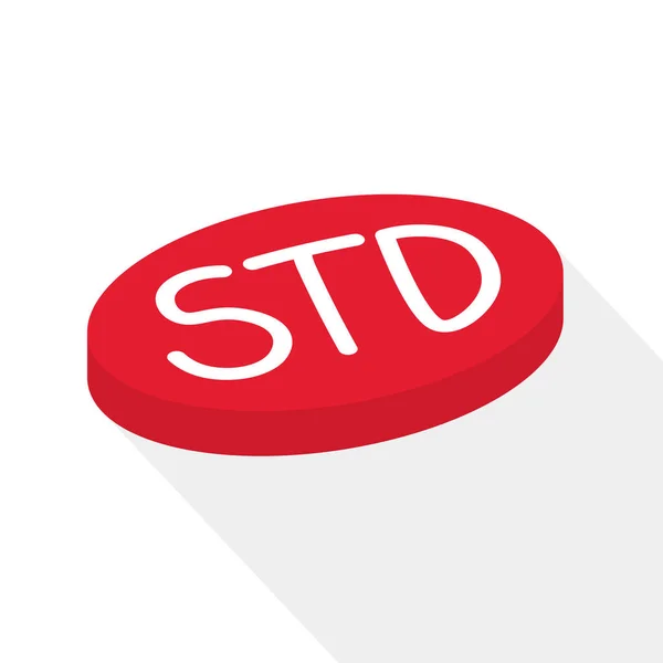 Std Sex Transmitted Diseases 컨셉트 일러스트 — 스톡 벡터