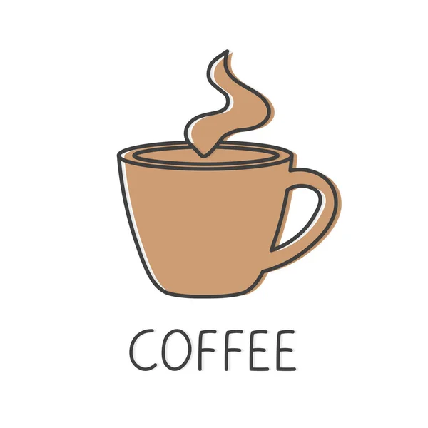 Kaffeetassen Symbol Vektor Illustration — Stockvektor
