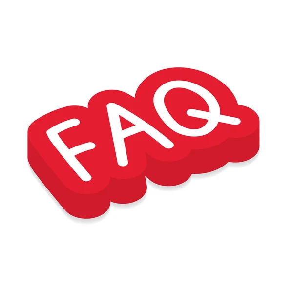 Faq Frequently Asked Questions Acroniem Concept Vector Illustratie — Stockvector