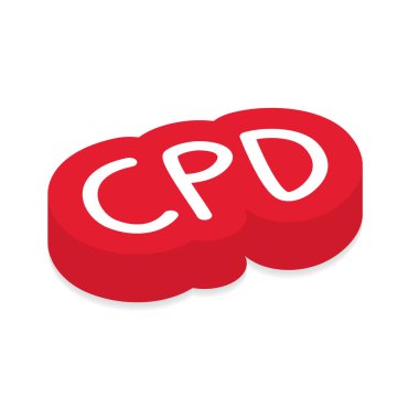 CPD (Continuing Professional Development) acronym concept- vector illustration clipart