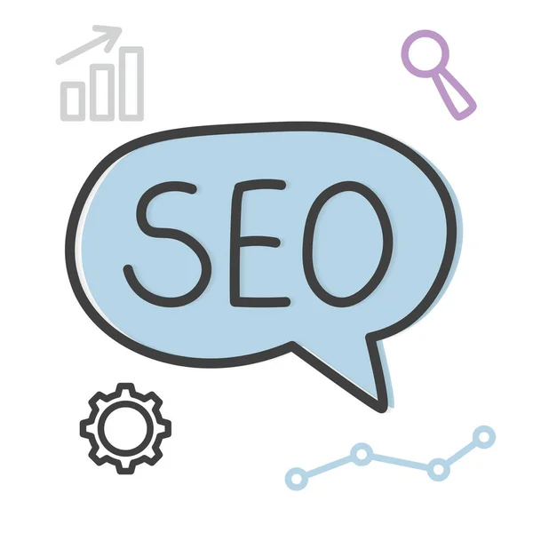 Seo Search Engine Optimization Concept 일러스트 — 스톡 벡터