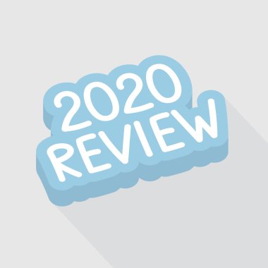 2020 yıllık inceleme kavramı - vektör illüstrasyonu