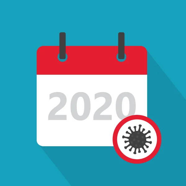 Concepto Revisión Del Año 2020 Impacto Pandemia Coronavirus Economía Mundial — Archivo Imágenes Vectoriales