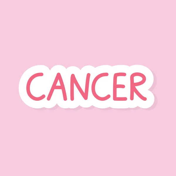 Cancer Ord Koncept Vektor Illustration — Stock vektor