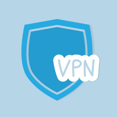 VPN (Sanal Özel Ağ) kısaltma kavramı - vektör illüstrasyonu