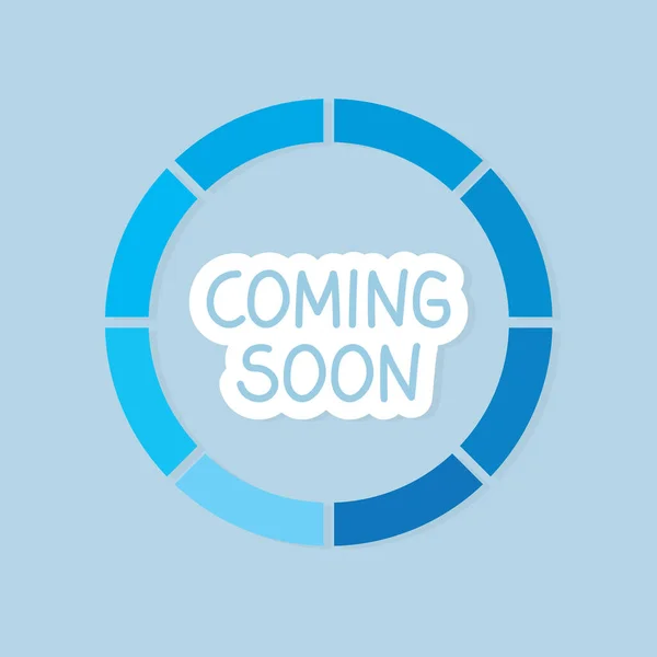 Coming Soon Concept Vector Illustration — Stock Vector