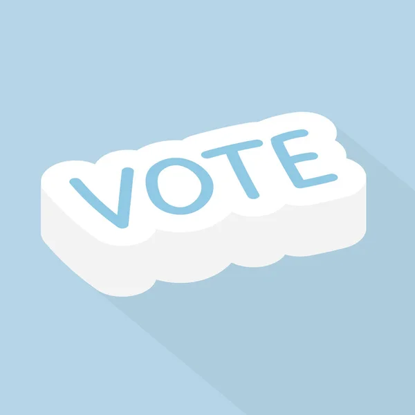 Vote Word Concept Vector Illustration — Stock Vector