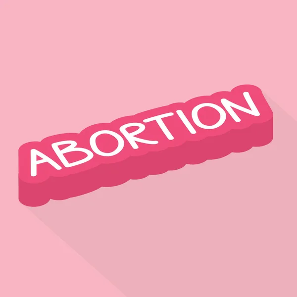 Concetto Parola Aborto Illustrazione Vettoriale — Vettoriale Stock